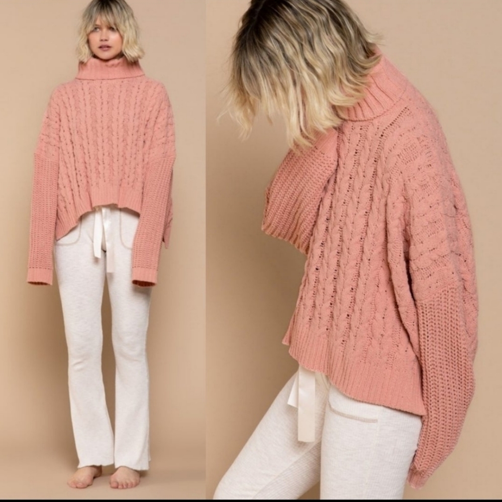 61922 POL Cable Knit Sweater - Picture 3 of 3